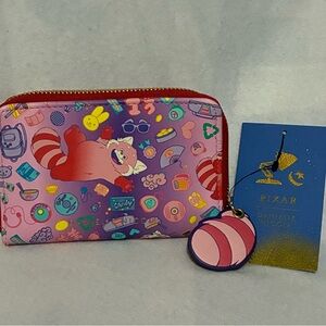 Danielle Nicole Kids Pink and Red Pixar Character Coin Purse with Striped Charm